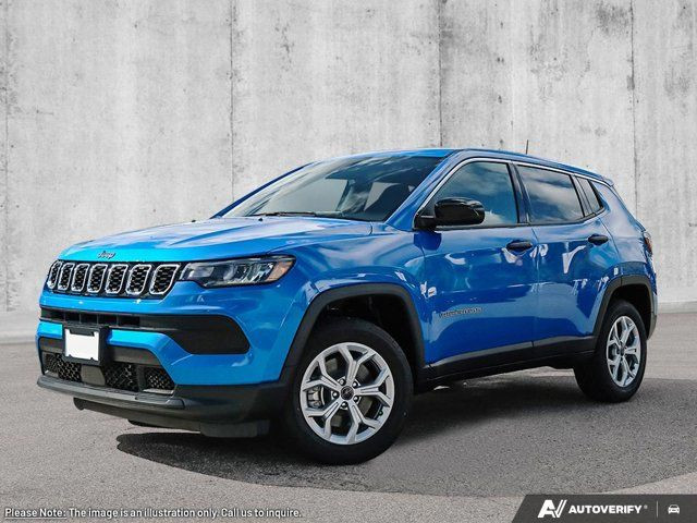 2025 Jeep Compass Sport 4x4 Nav Capable Heated Seats Rear Camera in Cars & Trucks in St. Albert