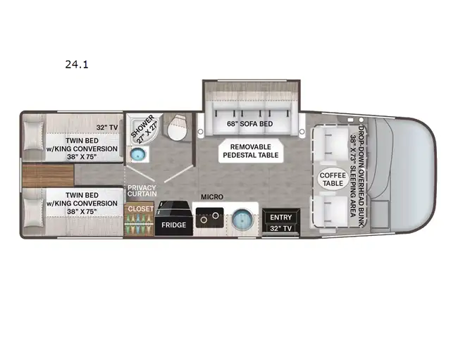 2023 Thor Motor Coach Axis 24.1 in RVs & Motorhomes in Kamloops - Image 3