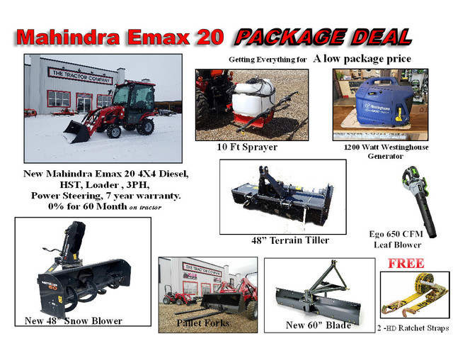 New Mahindra Emax 20 C Winter super 10 package in Farming Equipment in Saskatoon