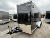 2024 ITI Cargo 7x14 SE Flat Top V-Nose OPTION 10k Rampe Noire av