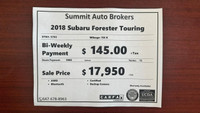 PRICE REDUCED TO $16850!!!!! Our 2018 Subaru Forester Touring AWD 2.5i Limited is the perfect SUV fo... (image 8)