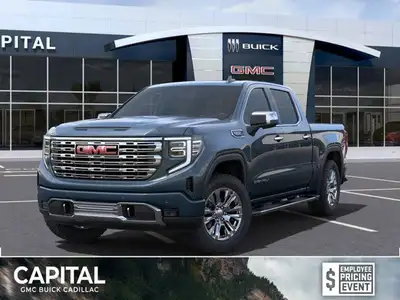 This 2025 GMC Sierra Denali1500 in Downpour Metallic is equipped with 4WD and Gas V8 5.3L/325 engine...
