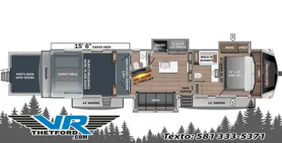 VR Thetford 2025 JAYCO Seismic Luxury 3815 Contactez nos conseillers par téléphone courriel ou texto...