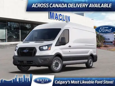 This brand new OXFORD WHITE 2025 FORD TRANSIT CARGO VAN is powered by an ELECTRIC ENGINE THAT'S PAIR...