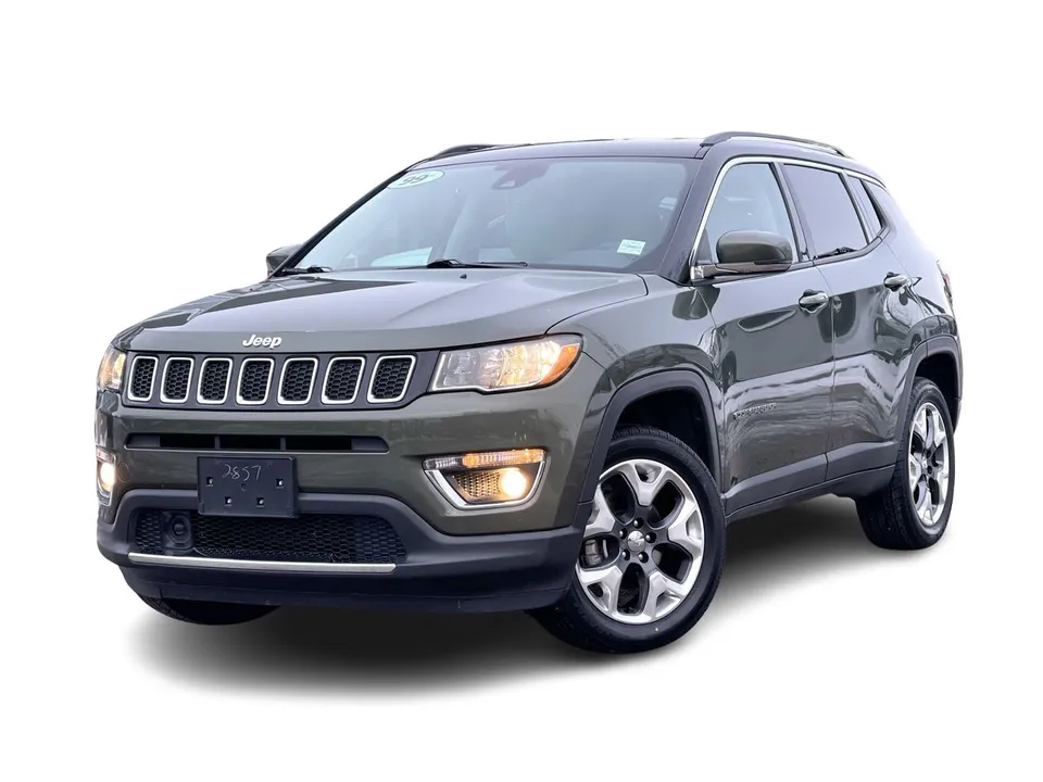 2021 Jeep Compass 4x4 Limited Leather | Safety Sensing Tech | Bl