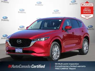 New Price! Red 2025 Mazda CX-5 Grand Touring AWD 6-Speed Automatic I4 NAVIGATION, APPLE CAR PLAY, PA...