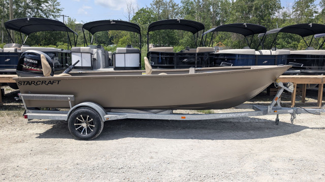2023 Starcraft Freedom 180 Tiller Camo/Beige Yamaha VF90 in Powerboats & Motorboats in Barrie