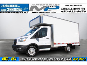 2022 Ford Transit T-350 AWD 4X4 CUBE 12 PIEDS DECK ROUE SIMPLE