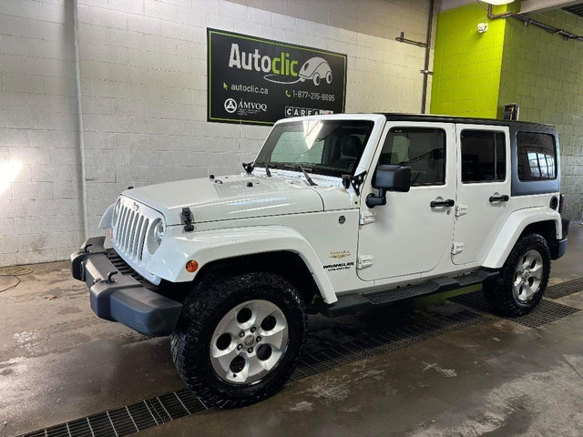  2013 Jeep WRANGLER UNLIMITED 4WD Sahara CUIR ECRAN TACTILE TOIT in Cars & Trucks in Laval / North Shore