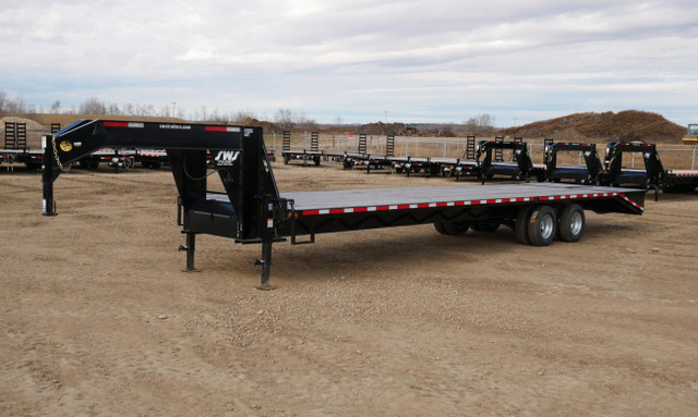 36' TANDEM DUAL GOOSENECK TRAILER, 20,000# GVWR, MONSTER RAMPS in Cargo & Utility Trailers in Calgary - Image 2