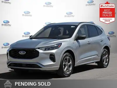 New Price! Iconic Silver Metallic 2023 Ford Escape ST-Line AWD 8-Speed Automatic 1.5L EcoBoost HEATE...