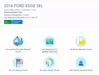 1 SEUL PROPRIETAIRE ! 2016 Ford Edge SEL/AWD/AC/GPS/CAMERA/BT/TOIT PANO/CUIR/CRUISE/GR ELECT/MAGS/AU... (image 2)