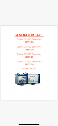 Kubota Generator 