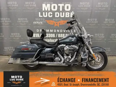 Harley-Davidson FLHR Road King 2015 36 029 KM MOTO CANADIENNE ALARME CRUISE CONTROL PARE-BRISE PHARE...