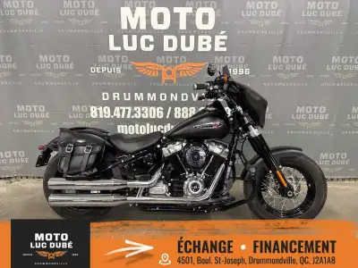 Harley-Davidson FLSL Softail Slim 2020 SEULEMENT 7 829 KM MOTO CANADIENNE ALARME FREINS ABS MOTEUR 1...