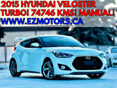 2015 Hyundai Veloster Turbo TECH/MANUAL/ONLY 74746 KMS!/CERTIFIE