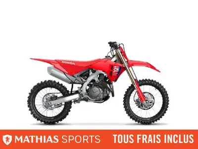 Concessionnaire des véhicules neufs et d'occasion. Motocross HONDA CRF450R 2025 Mathias Sports est l...
