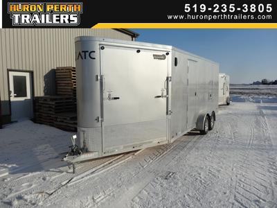 HURON PERTH TRAILERS BLOW OUT SALE!!!! 2023 ATC 7x18+6 Aluminum Snowmobile Trailer 7ft Wide x 18ft L...