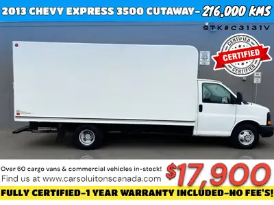 2013 CHEVROLET EXPRESS 3500 CUTAWAY***FULLY CERTIFIED*** 3500