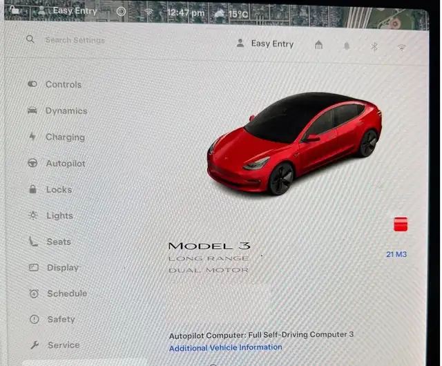 2021 TESLA MODEL 3 LONG RANGE+AWD+TESLA WARR 2029 in Cars & Trucks in City of Toronto - Image 11