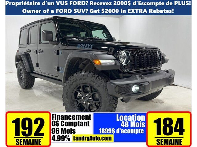 2025 Jeep Wrangler 4xe Willys in Cars & Trucks in Laval / North Shore