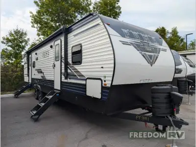 Palomino Puma 28BHSS travel trailer highlights: Front Private Bedroom Sofa Private Bunkhouse Dual En...