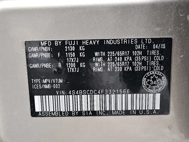 2015 Subaru Outback 2.5i Premium 4dr All-wheel Drive CVT in Cars & Trucks in City of Toronto - Image 27