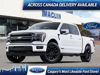 This brand new OXFORD WHITE 2025 FORD F-150 LARIAT is powered by a 3.5L POWERBOOST HYBRID ENGINE THA...