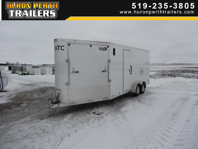 HURON PERTH TRAILERS BLOW OUT SALE!!!! 2023 ATC 7x18+6 Aluminum Snowmobile Trailer 7ft Wide x 18ft L...