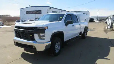 2021 CHEV 2500 SILVERADO UTILITY CANOPY PICKUP TRUCK 2021 CHEVY 2500 CREW CAB WITH SERVICE CANOPY UT...