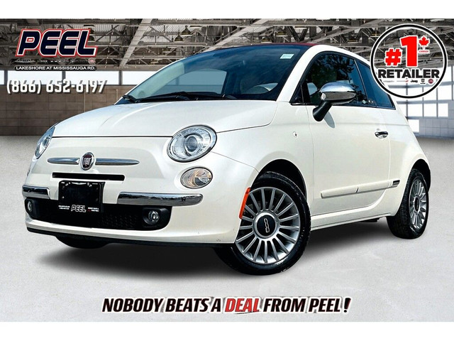 2012 Fiat 500 Lounge Convertible | 5Spd Manual | CERTIFIED | FWD in Cars & Trucks in Mississauga / Peel Region