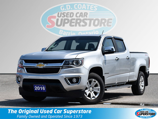 2016 Chevrolet Colorado LT Crew Cab 4x4 ~Heated Leather ~Bluetoo in Cars & Trucks in Barrie