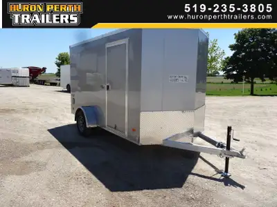 Huron Perth Trailers 2023 Bravo Enclosed Aluminum Trailer 6 ft width x 12 ft length 6' 6" Interior H...