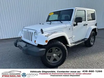 2011 JEEP WRANGLER SPORT V6 3.8L 4x4 2 Portes —- FINANCEMENT MAISON DISPONIBLE AVEC ACOMPTE DE 4,800...