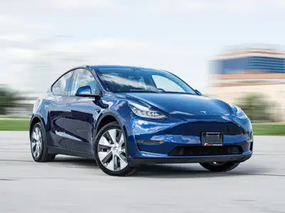 2020 Tesla Model Y Long Range AWD Blue Exterior on Black Interior comes with Navigation and 360 Came...