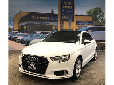  2017 Audi A3 2.0T, Leather, Power Sunroof, Low Mileage!
