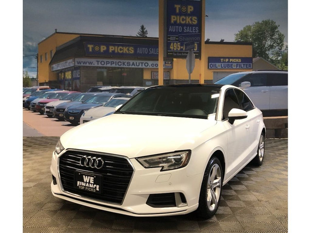  2017 Audi A3 2.0T, Leather, Power Sunroof, Low Mileage! in Cars & Trucks in North Bay