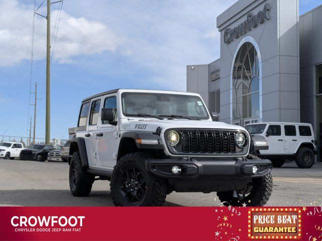 2025 Jeep Wrangler Willys - E-Locker Rear Axle - LED Headlamps in Cars & Trucks in Calgary