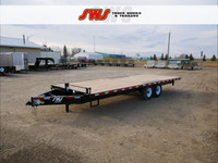 2024 SWS 24' DOW Trailer w/ Pull Out Ramps (2) 7K Axles