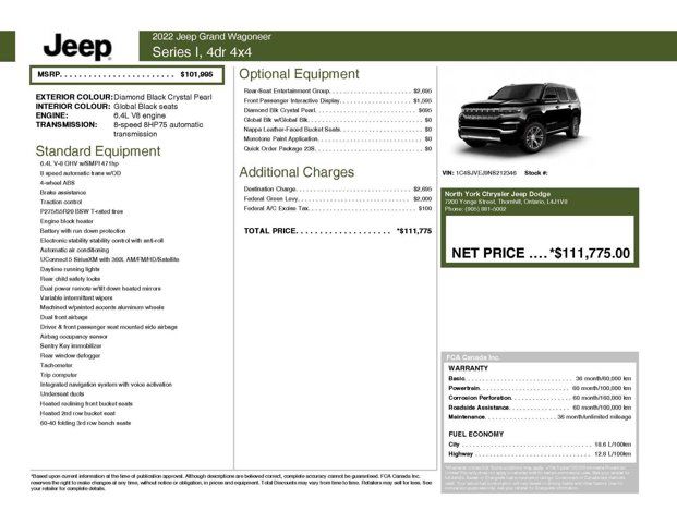  2022 Jeep Grand Wagoneer Series I