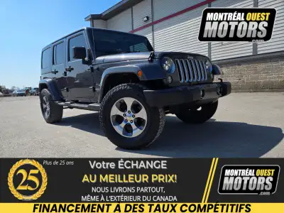 6 Speed manual transmission Jeep Sahara upgraded with Lift Kit, 33" Falken Wildpeak All Terrain tire...