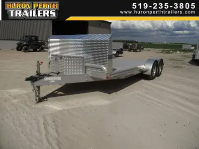Huron Perth Trailers 7x18 ATC Open Car Hauler A Frame Tongue Aluminum Frame LED Lights 2x3500Lb Axle...