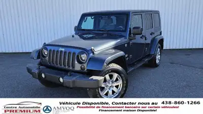 2008 Jeep Wrangler SAHARA UNLIMITED 4 PORTES 3.8L V6 4x4 —- FINANCEMENT MAISON DISPONIBLE AVEC ACOMP...