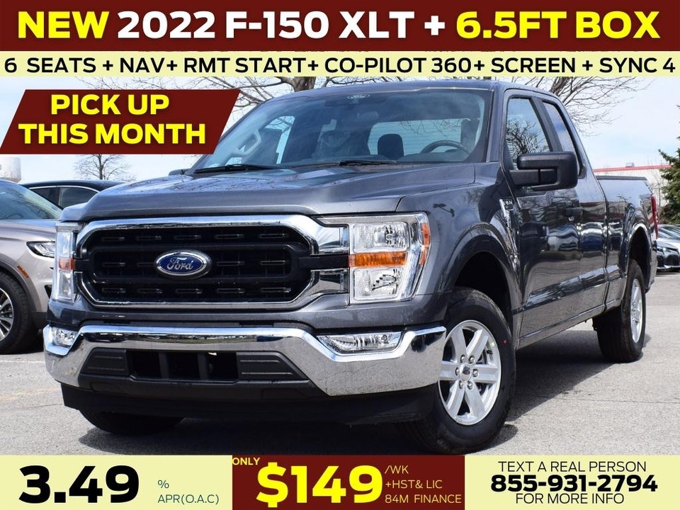  2022 Ford F-150 XLT| 6.5FT BOX| 6 SEATS| NAV| REMOTE START