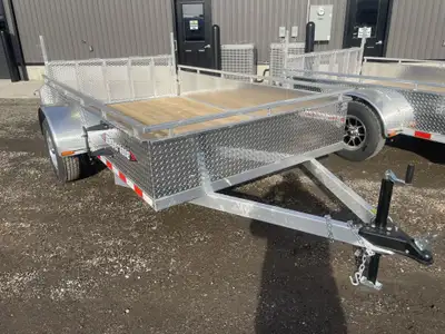 6 X 10 Alum .. INSTOCK AND READY TO GO 2025 Weberlane 6x10 tandem axle aluminum utility trailer. 350...