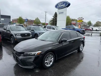 2024 Honda Civic Sedan EX- Black 31,142Km Black cloth interior, heated seats, heated wheel, eco mode...
