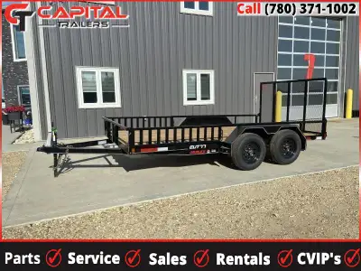 Perfect Utility Trailer for: ATVs; Riding Lawn Mowers; Small Tractors; Equipment Alberta Made 4' Ram...