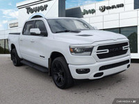 Unleash the power of the 2023 Ram 1500 Sport Crew Cab. This head-turning Bright White truck boasts a... (image 8)
