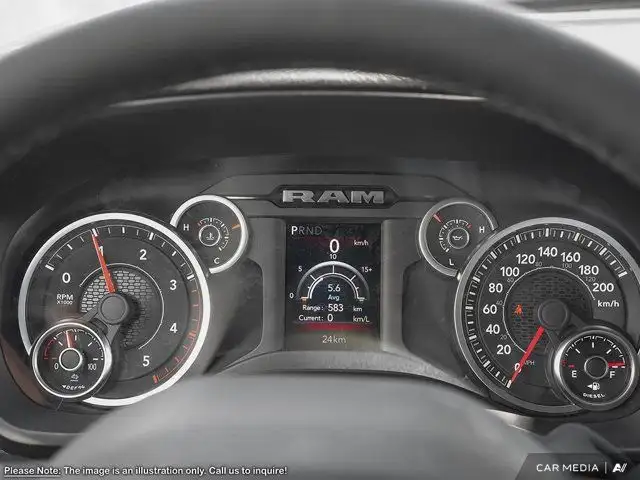 2025 Ram 2500 Big Horn Night Edition Crew 4x4 Diesel Nav in Cars & Trucks in St. Albert - Image 14