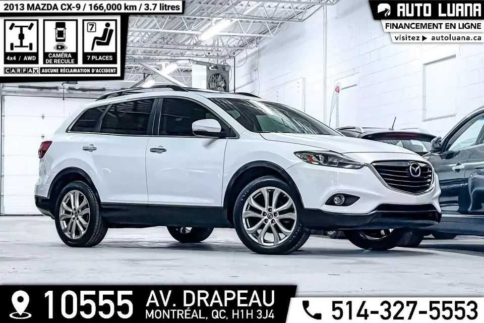 2013 MAZDA CX-9 GT AWD/7 PLACE/TOIT/SIEGE CUIR/CAMERA/MAGS 20